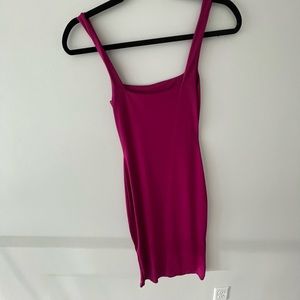 Pink form fitting dress